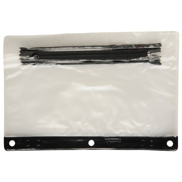 Vinyl School Pouch w/ Colored Trim