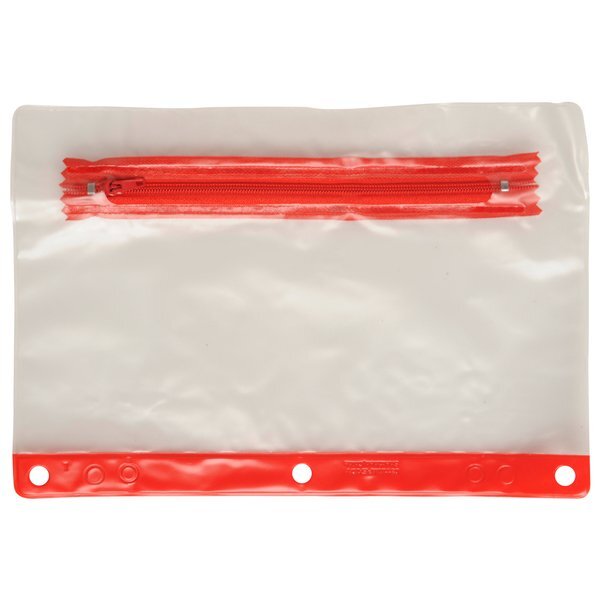 Vinyl School Pouch w/ Colored Trim
