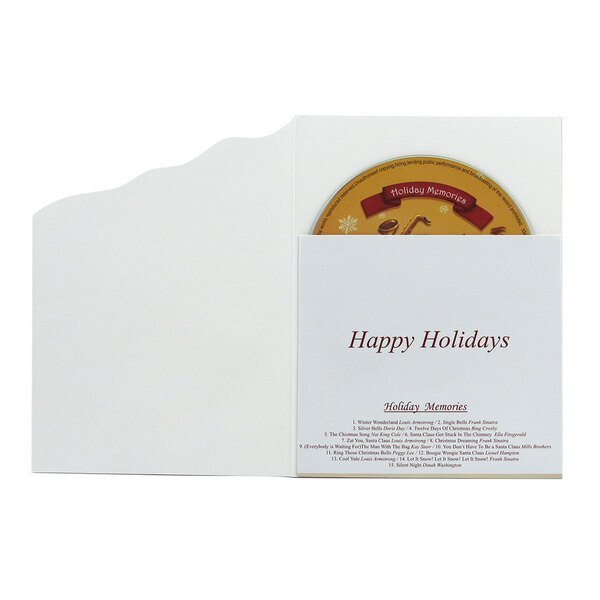 Happy Holidays Greeting Card w/ Holiday Music CD