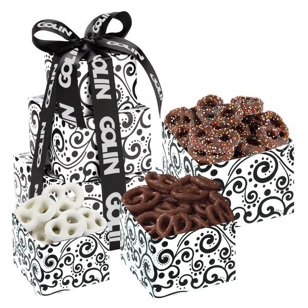 Tower of Triple Pretzel Delights