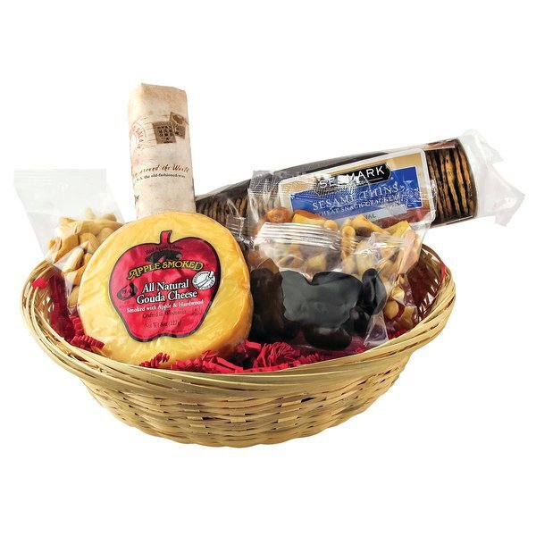 Cheese & Cracker Snack Gift Basket Set