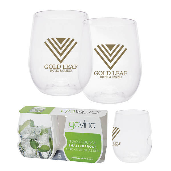 Dishwasher Safe Govino® Wine / Cocktail Glass 2 Pack, 12oz