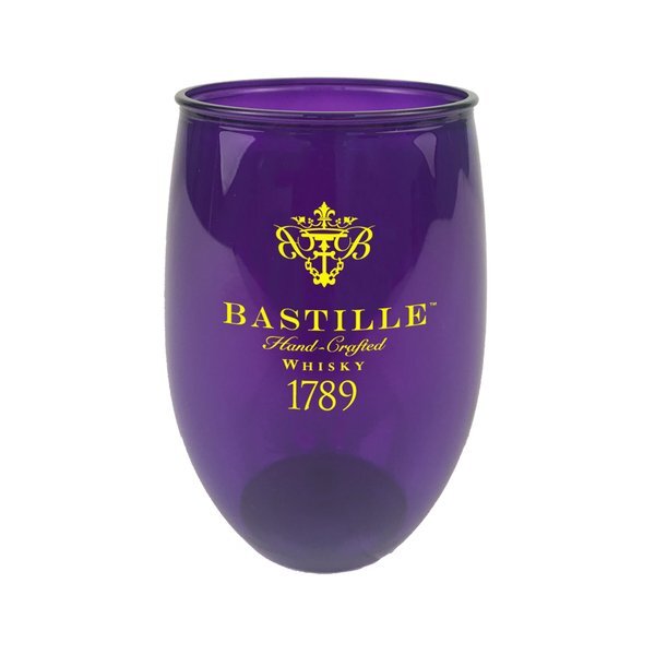 Chalice Stemless Plastic Wine Cup, 16oz.