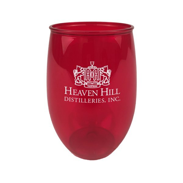 Chalice Stemless Plastic Wine Cup, 16oz.