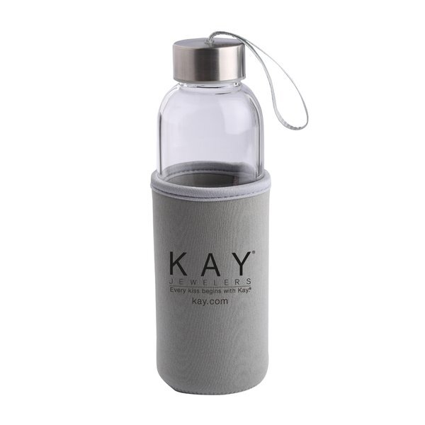 Caspian Glass Bottle w/ Neoprene Sleeve, 16oz.
