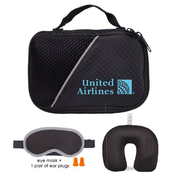 Travel Gift Set w/ Neck Pillow, Mask
