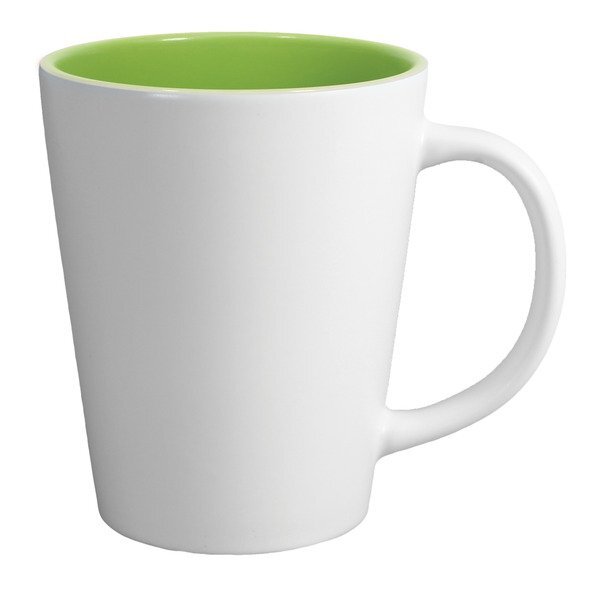 Two-Tone Matte Latte Ceramic Mug, 12oz.