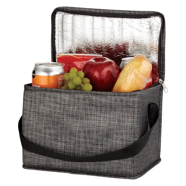 Crosshatched Non-Woven Lunch Cooler Bag