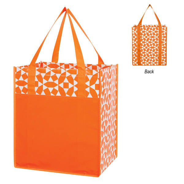 Geometric Non-Woven Shopping Tote Bag