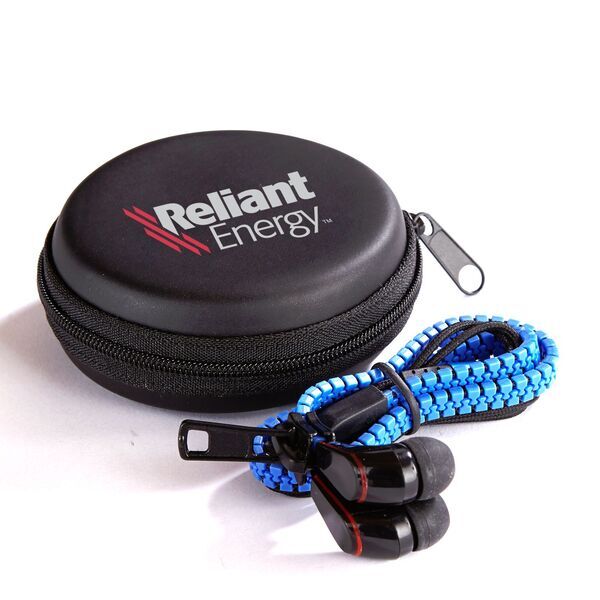 Zipper Ear Buds in Case