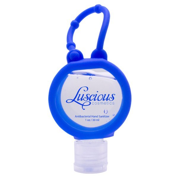 Round Travel Antibacterial Hand Sanitizer, 1oz.