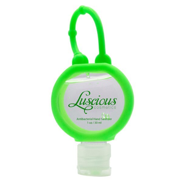 Round Travel Antibacterial Hand Sanitizer, 1oz.