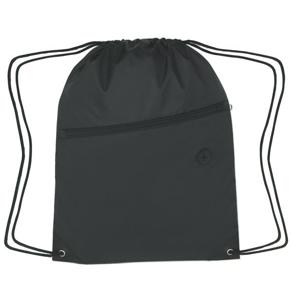 Large Polyester Sports Pack w/ Front Zipper