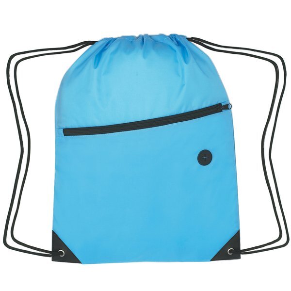 Large Polyester Sports Pack w/ Front Zipper
