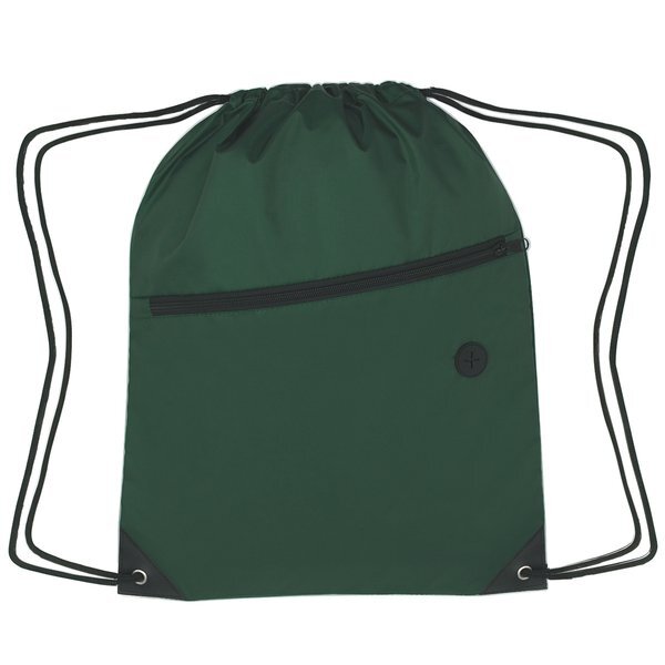 Large Polyester Sports Pack w/ Front Zipper