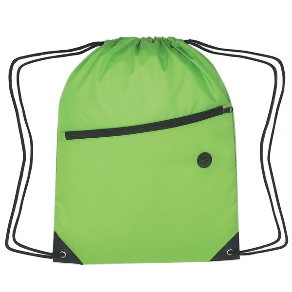 Large Polyester Sports Pack w/ Front Zipper