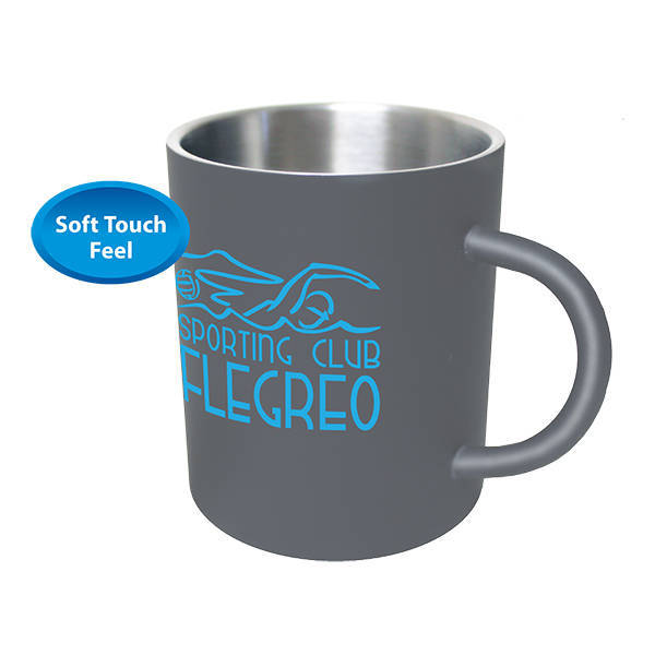 Soft Touch Halcyon™ Stainless Steel Coffee Mug, 15oz.