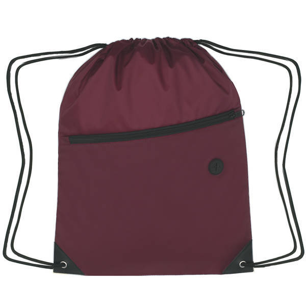 Large Polyester Sports Pack w/ Front Zipper