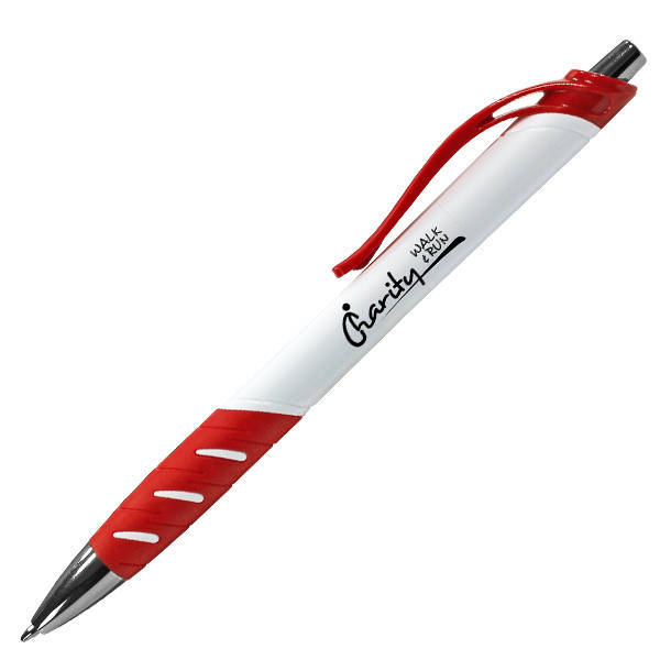 White Allure Grip Pen