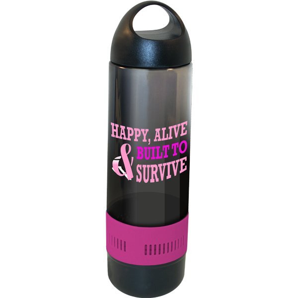 Bluetooth™ Speaker Sport Bottle, 17oz., Full Color Imprint