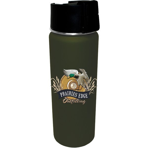 Soft Touch Halcyon™ Sport Bottle, 20oz., Full Color Imprint