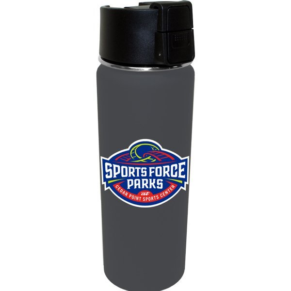 Soft Touch Halcyon™ Sport Bottle, 20oz., Full Color Imprint