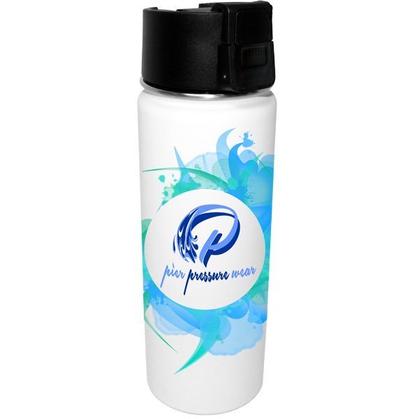 Soft Touch Halcyon™ Sport Bottle, 20oz., Full Color Imprint