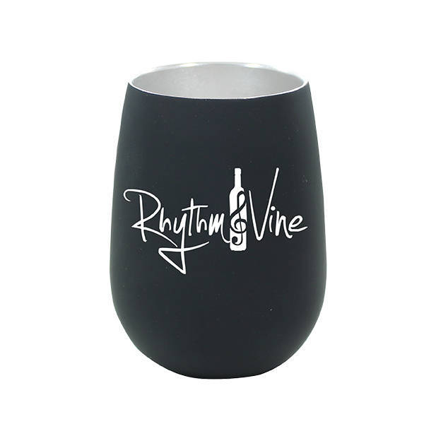 Soft Touch Halcyon® Stainless Steel Wine Glass, 12oz.