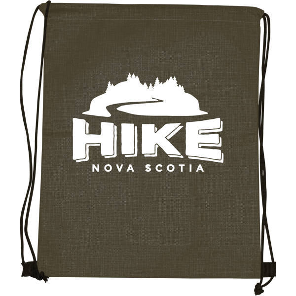 Criss Cross Non-Woven Drawstring Backpack