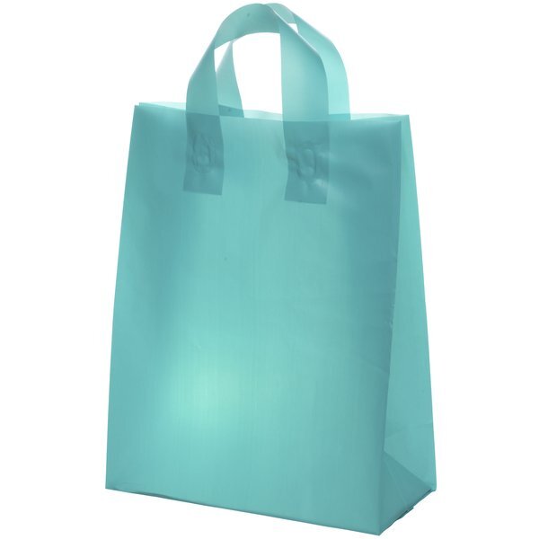 Frosted Shopper Plastic Bag, 10" x 13"