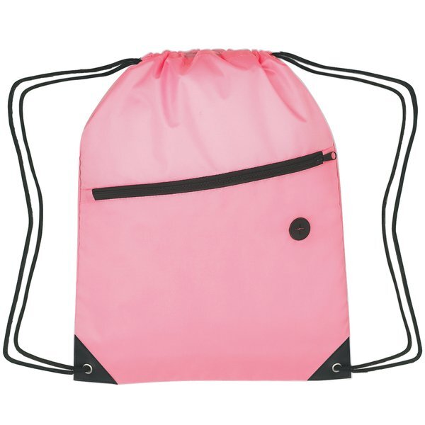 Large Polyester Sports Pack w/ Front Zipper