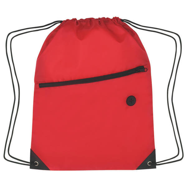 Large Polyester Sports Pack w/ Front Zipper
