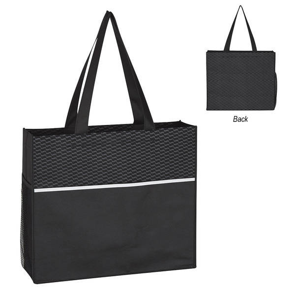 Wave Design Non-Woven Tote