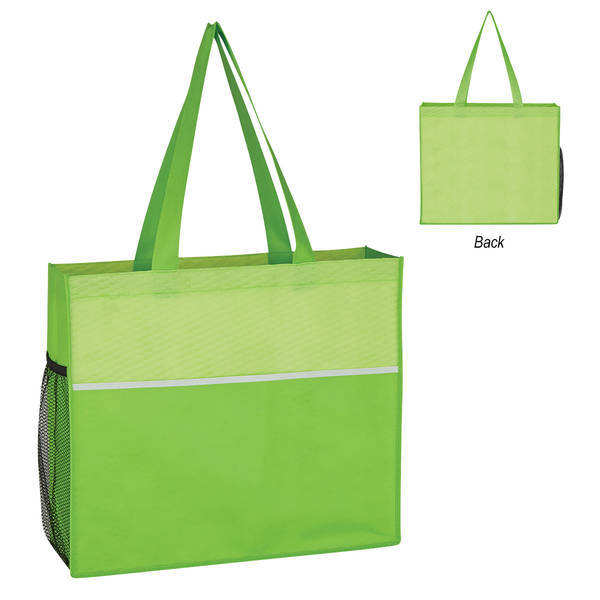 Wave Design Non-Woven Tote
