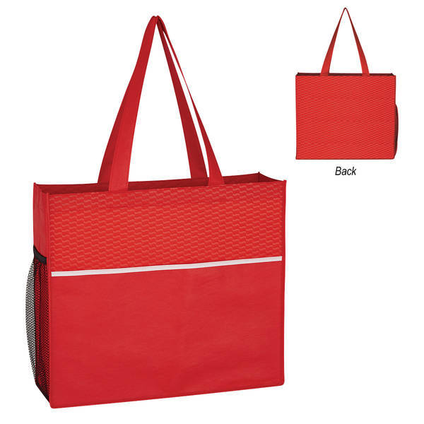 Wave Design Non-Woven Tote
