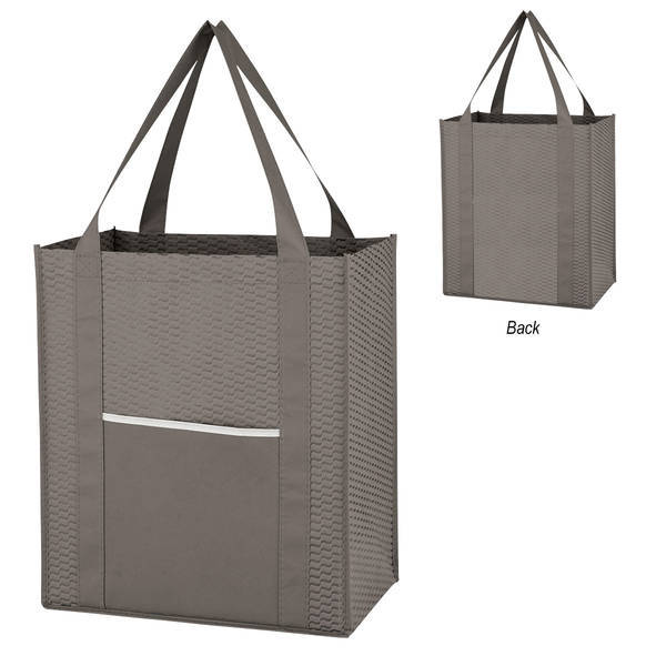 Wave Design Non-Woven Shopper Tote