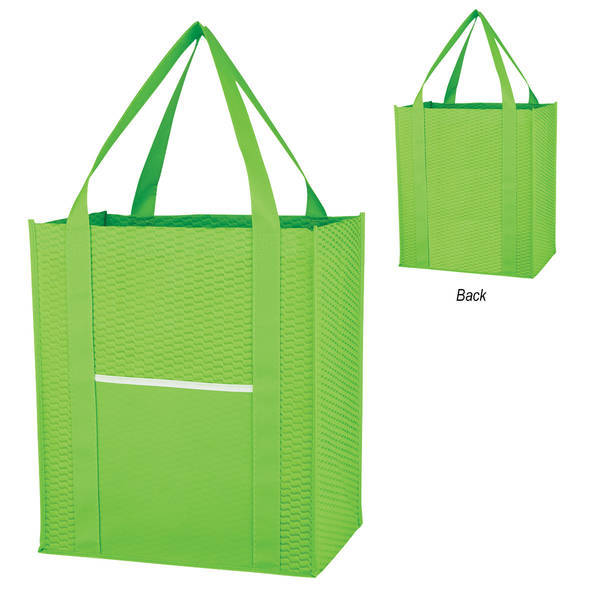 Wave Design Non-Woven Shopper Tote