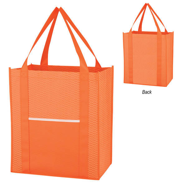 Wave Design Non-Woven Shopper Tote