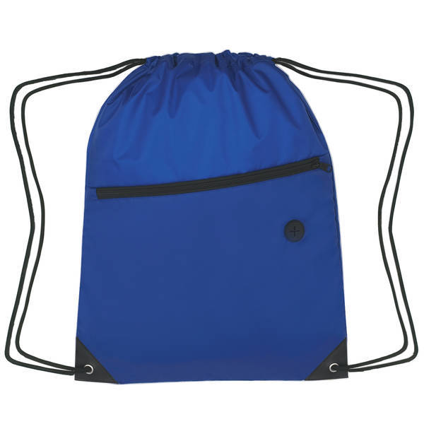 Large Polyester Sports Pack w/ Front Zipper