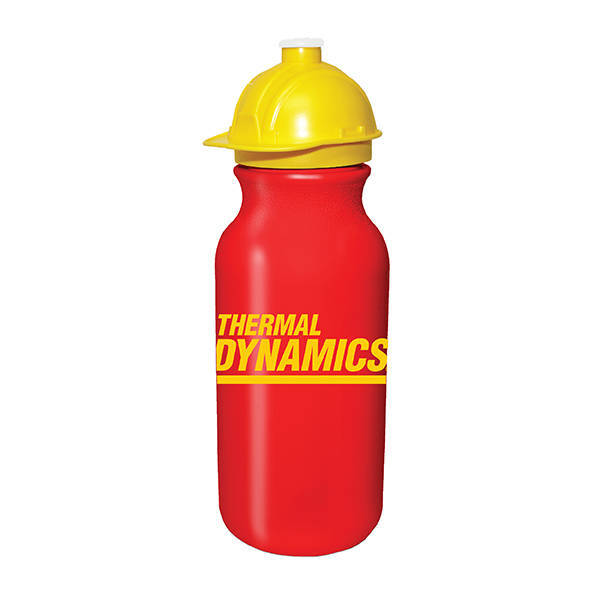 Safety Helmet Sport Bottle w/ Push 'n Pull Cap, 20oz.