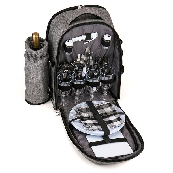 Wine Picnic Backpack for Four