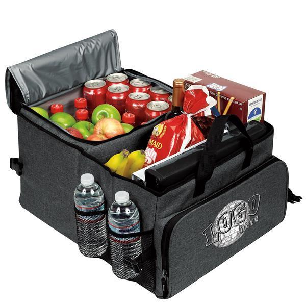 Premium Heathered 40 Can Cooler & Trunk Organizer