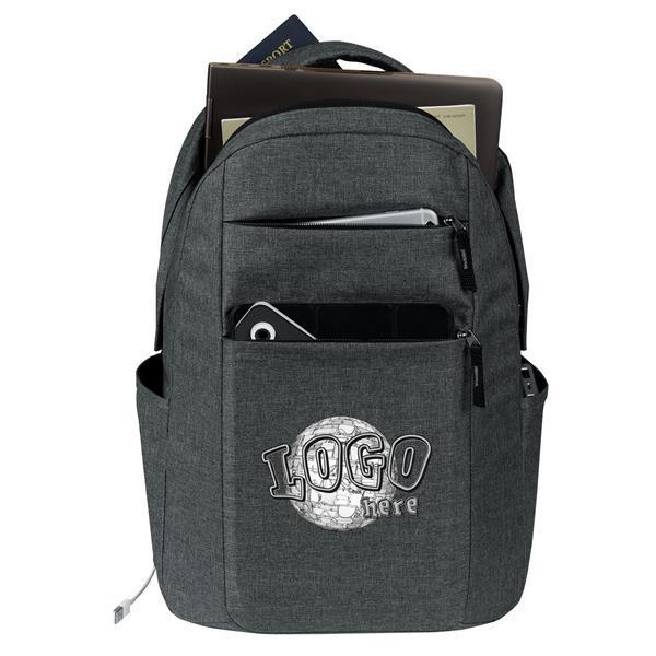 Premium Heathered Polycanvas 15" Laptop Backpack