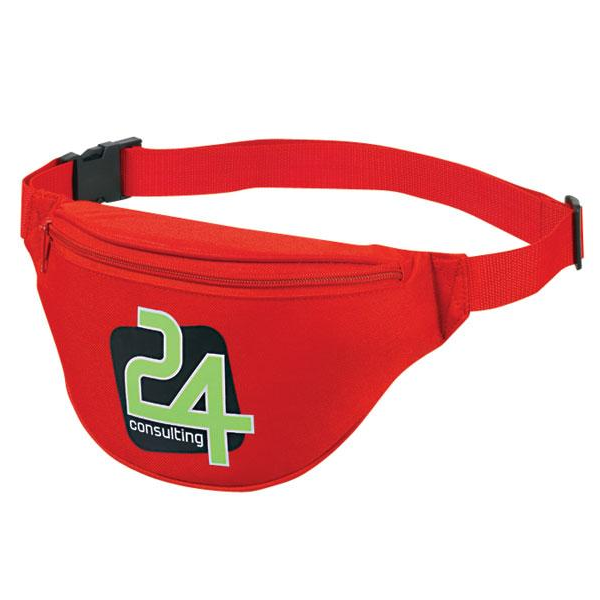 Two-Zipper Polyester Fanny Pack