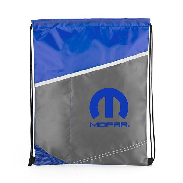 Contrast Polyester Cinch Bag