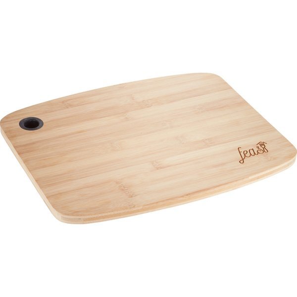Large Bamboo Cutting Board w/ Silicone Grip