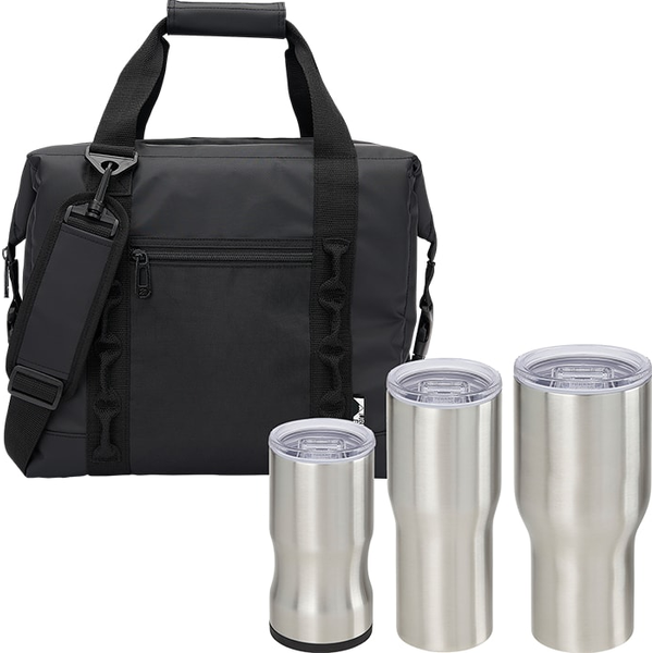 Urban Peak® 500D Cooler & 3 Piece Drinkware Gift Set