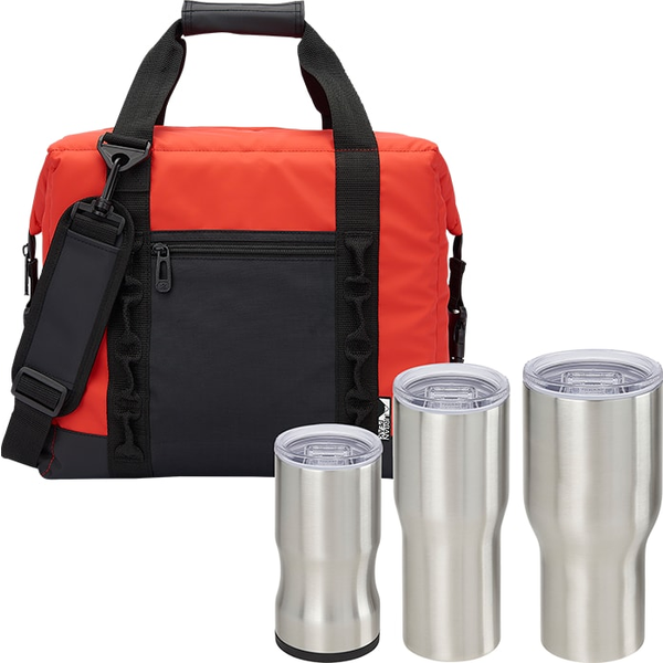 Urban Peak® 500D Cooler & 3 Piece Drinkware Gift Set