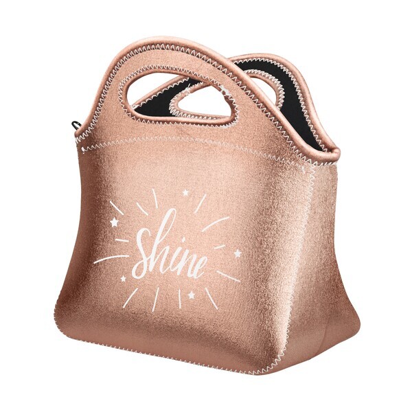 Klutch Metallic Neoprene Lunch Bag