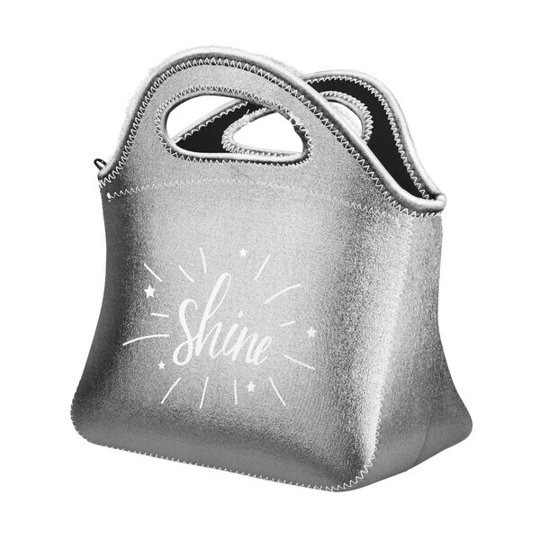 Klutch Metallic Neoprene Lunch Bag